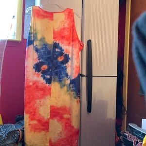 Tie-dye summer dress
